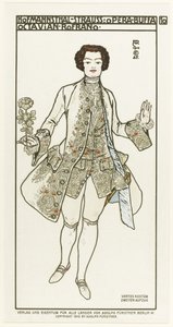 Kostýmní návrh pro operu Der Rosenkavalier Rytíř z růže od Richarda Strausse, 1910