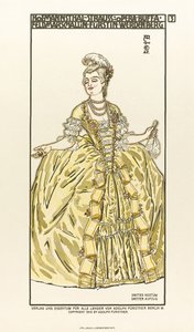 Kostýmní návrh pro operu Der Rosenkavalier Rytíř z růže od Richarda Strausse, 1910