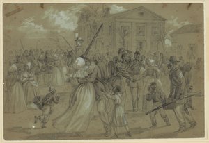 Afroameričtí vojáci se shromáždili v Little Rock v Arkansasu od Alfred Rudolph Waud