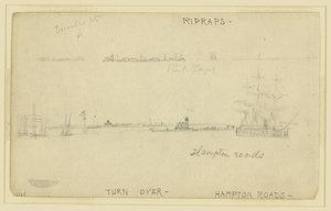 Ripraps. (a) Hampton Roads od Alfred Rudolph Waud