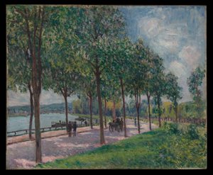 Alej kaštanů od Alfred Sisley