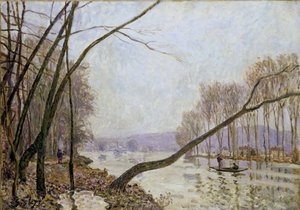 Břeh Seiny na podzim od Alfred Sisley