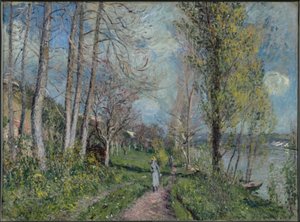 Břehy Seiny u By od Alfred Sisley