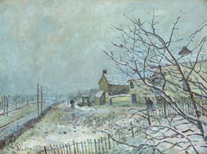První sníh ve Veneux-Nadon, 1878. od Alfred Sisley