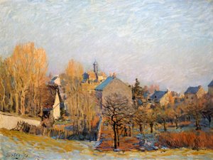 Frost v Louveciennes, 1873. od Alfred Sisley
