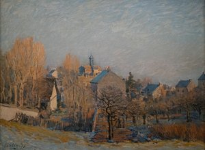 Mrazivé ráno v Louveciennes, 1873 (olej na plátně) od Alfred Sisley