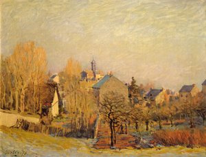 Mrazivé ráno v Louveciennes od Alfred Sisley