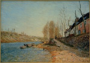 Bílý kříž v Saint-Mammès od Alfred Sisley