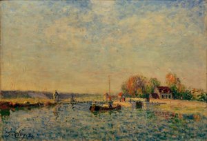 Loingský kanál od Alfred Sisley