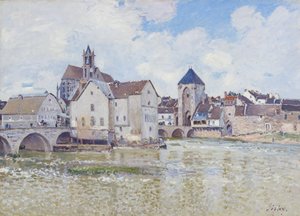 Most v Moretu od Alfred Sisley