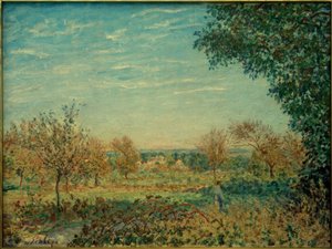 září ráno od Alfred Sisley