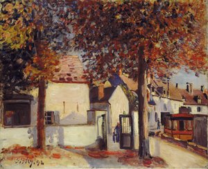 Moret-sur-Loing (Rue de Fosses) od Alfred Sisley