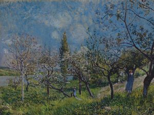 Sad na jaře od Alfred Sisley