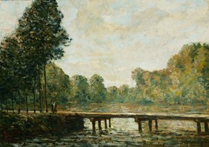 Malý most přes Orvanne, 1890 od Alfred Sisley