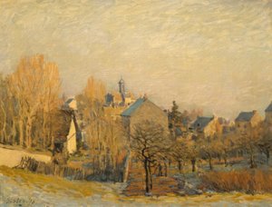 Hoarfrost v Louveciennes od Alfred Sisley