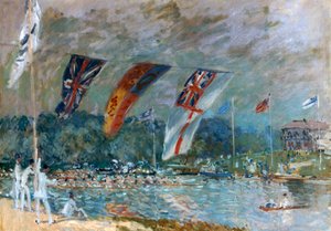 Regata v Molesey, 1874 od Alfred Sisley