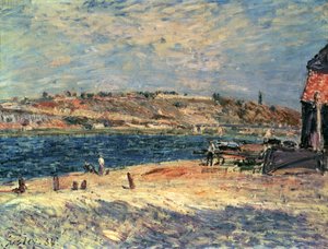 Břehy řek v Saint-Mammes od Alfred Sisley