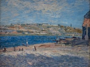 Břehy řek v Saint-Mammès od Alfred Sisley