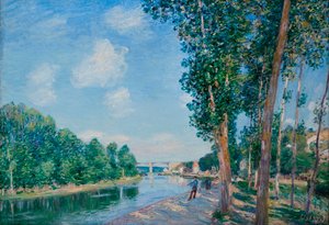 Svatá matka, slunce června - obraz Alfreda Sisleyho (1839-1899) od Alfred Sisley