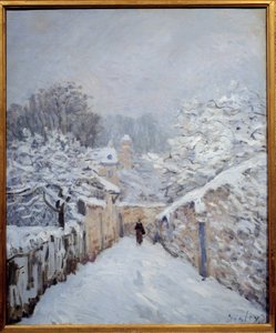 Sníh v Louveciennes od Alfred Sisley