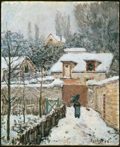 Sníh v Louveciennes od Alfred Sisley