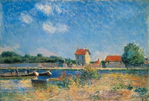 Břehy Canal du Loing v Saint-Mammes od Alfred Sisley