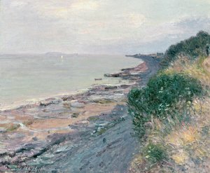 Útes v Penarthu, večer, odliv od Alfred Sisley