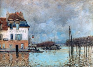 Potopa v Port-Marly, 1876 od Alfred Sisley