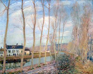Kanál Loing, 1892 od Alfred Sisley