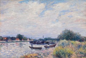 The Loing at Saint-Mammes, cca 1859-99 (olej na plátně) od Alfred Sisley