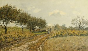 Cesta na venkově; Cesta na venkově, 1876 od Alfred Sisley