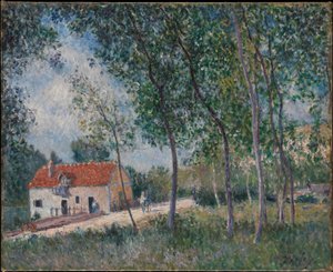 Cesta z Moretu do Saint-Mammès od Alfred Sisley