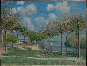 Seina u Bougivalu od Alfred Sisley