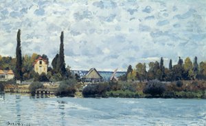 Seina v Bougival, 1873 od Alfred Sisley