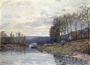 Seina v Bougival, 1873 od Alfred Sisley