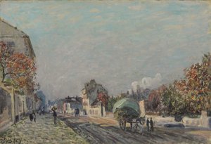 Une rue à Marly, 1876 od Alfred Sisley