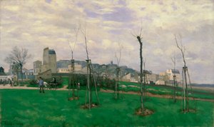 Pohled na Montmartre z Cité des Fleurs, 1869 od Alfred Sisley