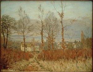 Pohled na Louveciennes na podzim od Alfred Sisley