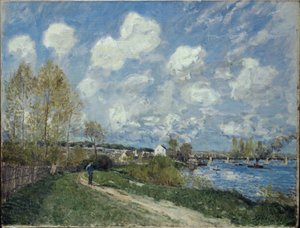 Léto v Bougivalu Léto v Bougivalu, 1876. od Alfred Sisley