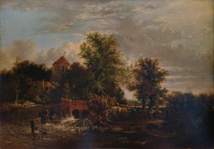 Stavidla na řece Western, c1832 od Alfred Stannard