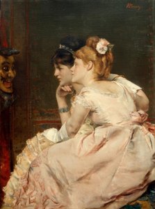 A. Stevens, Japonská maska od Alfred Emile Stevens