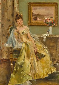 Koketérie. od Alfred Emile Stevens