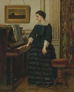 V nepřítomnosti. od Alfred Emile Stevens