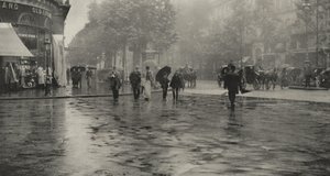 Deštivý den na bulváru – Paříž od Alfred Stieglitz