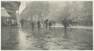 Mokrý den na bulváru v Paříži od Alfred Stieglitz