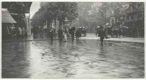 Mokrý den na bulváru v Paříži od Alfred Stieglitz