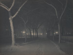 Ledová noc od Alfred Stieglitz
