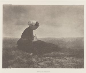 Netzflickerin (Mending Nets), Katwijk 1894 od Alfred Stieglitz