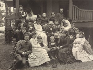 Rodina Stieglitzových v Oaklawnu u jezera George od Alfred Stieglitz