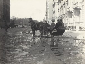 Neděle, Pátá avenue a 57. ulice, New York od Alfred Stieglitz